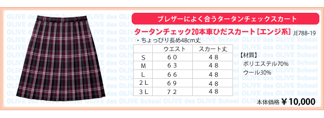 オリーブ デ オリーブ スクール スカート 宇都宮女子高等学校 宇女高 宇大付属中学校 パーソナル制服 宇都宮市学生服専門店 すくーるめいとｕ